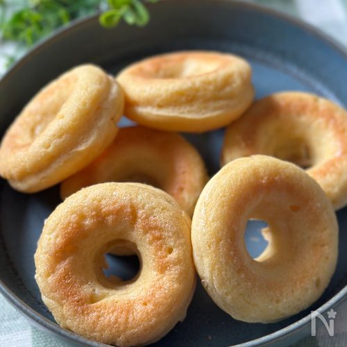 【揚げない】作業時間10分！ふわもち♡米粉の豆腐ドーナツ