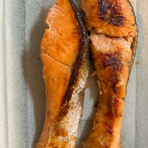 くだもの大好き🧡の作ってみた!投稿(普通のお味噌で！鮭の西京焼き風)