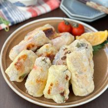 【鶏むね肉と高野豆腐の明太紫蘇チーズ生ソーセージ】節約
