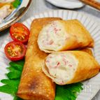 米粉でつくる♪やさしい味わいのカニクリームコロッケ風春巻き