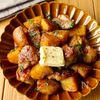 フライパンで簡単！【鶏肉とじゃがいもの甘辛バター】