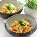 根菜たっぷりのツナ炒り豆腐（ストウブ料理）