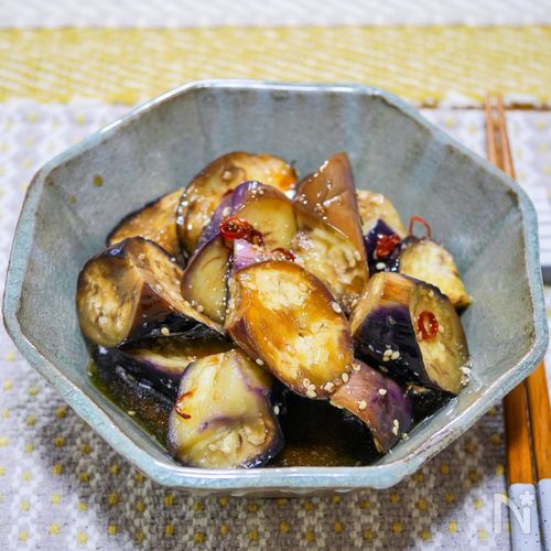 レンチン茄子の蒸し煮たし
