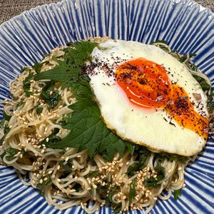 楽ラク手抜キッチン🐶🐾の作ってみた!投稿(切って和えるだけ5分♪『大葉そうめん』大量消費にも！)