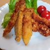 まゆのの作ってみた!投稿(【ささみとエリンギのサクサクフライ】汚れない衣付けでラクに♪)