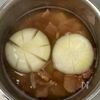 衝撃的に美味しい《新玉丸ごと♡豆乳和風スープ》の工程2