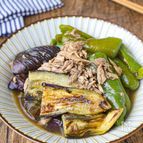 ワンパン！だしが旨い【茄子とピーマンの焼き浸し】冷やして美味