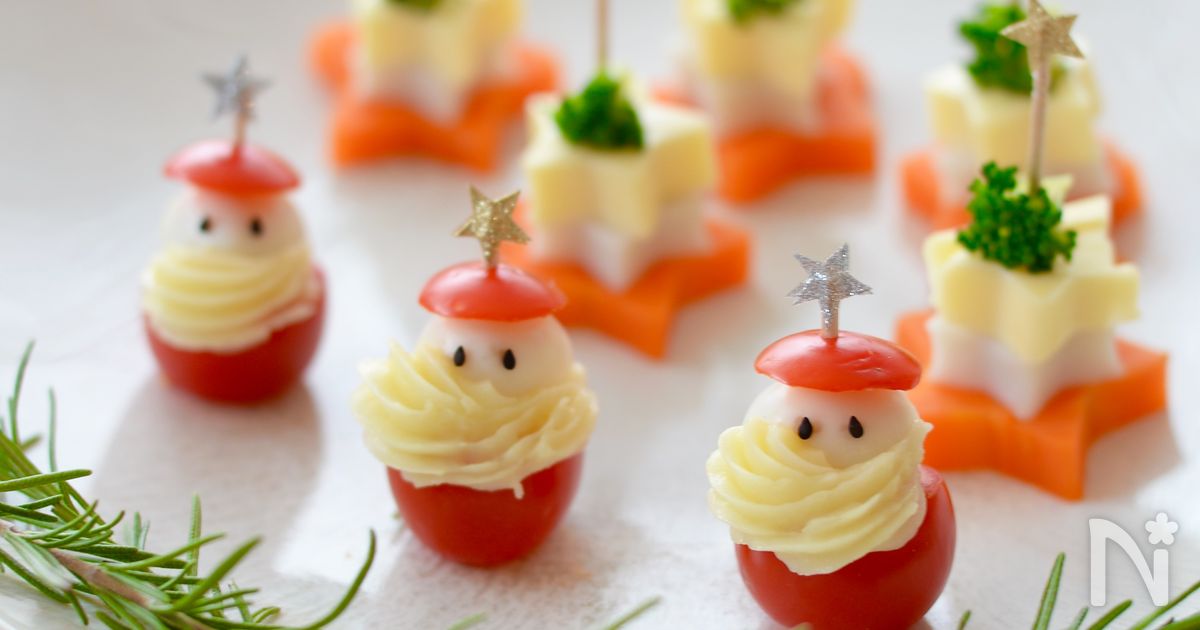 クリスマスに☆サンタのピンチョス | レシピサイトNadia