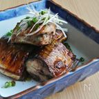 秋刀魚（さんま）の肝醤油焼き