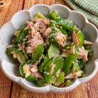 【ピーマンとツナの中華サラダ】味見でなくなる♪おつまみにも◎