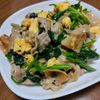 てつグラの作ってみた!投稿(豚肉とほうれん草のトロたま炒め【お肉がぷるん♪簡単絶品】)