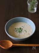 酵素パワーでカラダ元気♪とろろ入りジンジャーミルクスープ