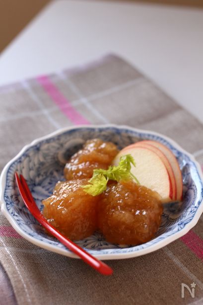 すりおろしアップルジンジャーのわらび餅