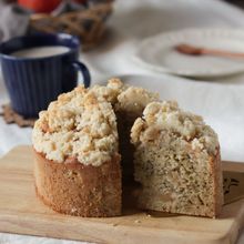 紅茶とりんごのクランブルケーキ（グルテンフリー）