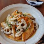 揚げ車麩の野菜あんかけ