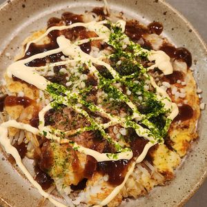 みちょの作ってみた!投稿(【材料たった４つだけ！包丁いらず！】もやしお好み焼き風)