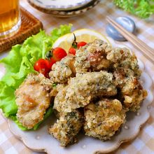 『絶品☆のり塩唐揚げ』鶏むね肉使用!やみつきザクザク衣!