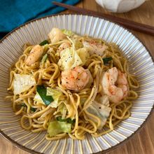 【簡単！うま塩えび焼きそば】簡単/ランチ/焼きそば