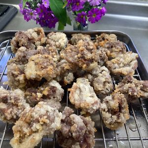 そら・ゆずの作ってみた!投稿(お酒がめっちゃ進む！　砂肝の塩唐揚げ)