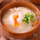 【大根と落とし卵のお味噌汁】まろやかでやさしい味♪
