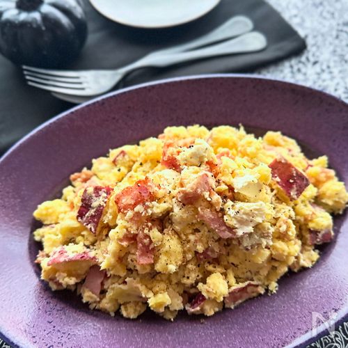 【さつまいもとベーコンのサラダ】おかずにもなるうま味サラダ!