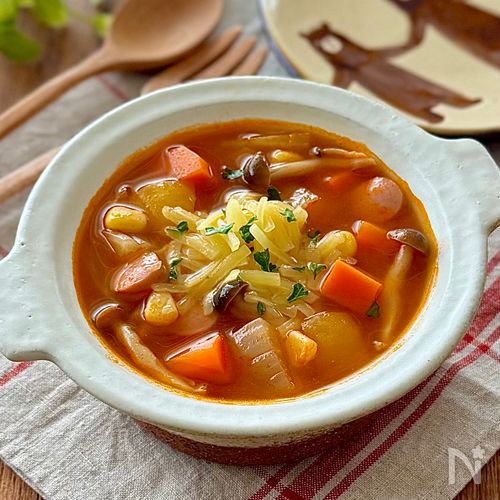 食べるスープ♩我が家のミネストローネ
