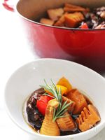 たけのこと牛すじのバルサミコ煮