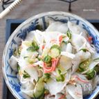 【3分de簡単】抱えて食べたい！かぶとキュウリの甘酢和え