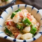 長芋とオクラの梅ツナ和え【レンジで簡単♪パパっと夏副菜】