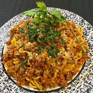 楽ラク手抜キッチン🐶🐾の作ってみた!投稿(味噌の風味がコクうま！ボロネーゼパスタ)