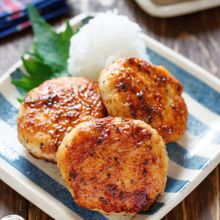 お豆腐鶏つくねの梅照り焼き【#作り置き #包丁不要】
