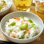 そら豆と桜えびのごはん