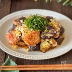 夏のご飯泥棒♡【胸肉と茄子の香味ダレ】