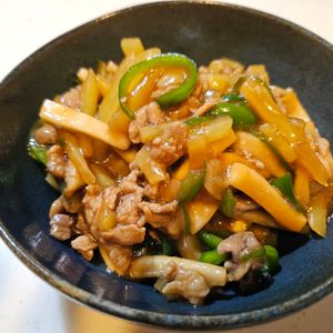 Maiの作ってみた!投稿(【豚肉とじゃがいもで青椒肉絲】天才的に旨い♡時短でパパッと！)