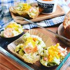 和風えびアボポテトサラダ☆七味マヨで減塩