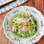 『あと一品欲しい時に♡』豆苗と豚しゃぶの梅和え