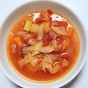 ふうかの作ってみた!投稿(【野菜たっぷり♪ミネストローネ】大満足の一品)