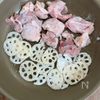 【鶏ももとれんこんのエビマヨ風炒め】プリッ♡シャキッ♫の工程2