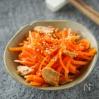 レンジで１分副菜『ツナ人参』お弁当や作り置きにも♡