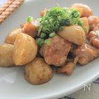 新じゃがと鶏肉の甘酢炒め