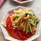 【トマトともやしの中華風サラダ】簡単調味料！全て大さじ2