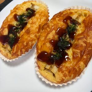 ゆっこの作ってみた!投稿(ちくわのツナマヨチーズパン│ホットケーキミックスで簡単おやつ)