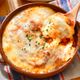 お豆腐でヘルシー！チーズミートソースグラタン