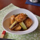 鶏団子と長ネギのピリ辛てりやき