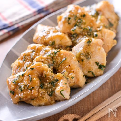 【鶏むね肉の大葉みそ炒め】ご飯が進む！節約おかず！