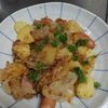 鶏皮坊主の作ってみた!投稿(レモンバターが爽やか♩新じゃがと新玉ねぎのジャーマンポテト)