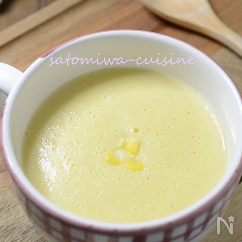 【豆乳のコーンポタージュスープ】超簡単！とろっと濃厚☆大好評