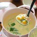 野菜がたくさん食べられる♪　かぼちゃの和風チャウダー