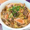 【簡単◎旨みたっぷり♪】鮭ときのこのごま醤油ガーリックパスタ