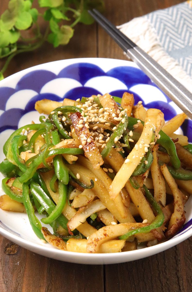 子どもも食べやすい♪ポテトとピーマンのきんぴら | レシピサイトNadia